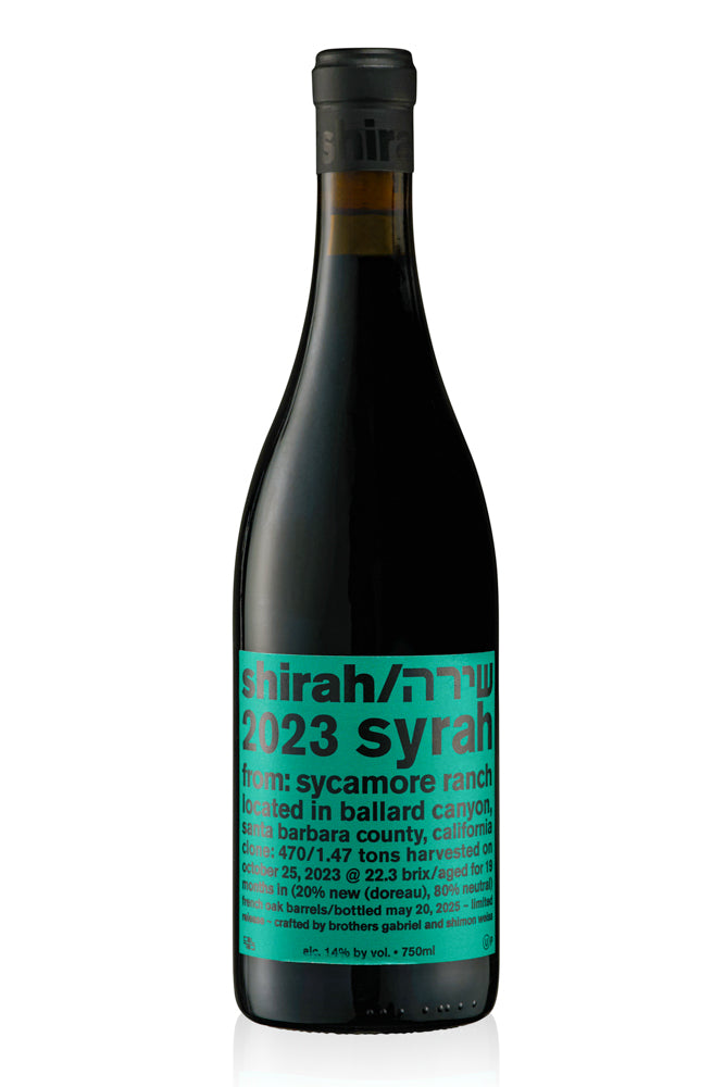 Shirah Sycamore Syrah 2023