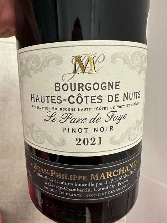 Marchand "Hautes Cotes de Nuits" Burgundy Pinot Noir 2021