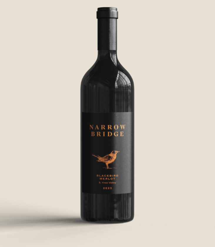 Narrow Bridges Blackbird Merlot 2023